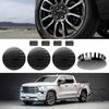 4 stk Bildeler Felgkapsel Bilhjulnavsenterdeksel 83 mm For Chevrolet Pickup Truck GMC Bobil