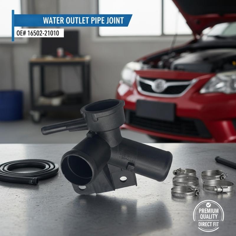 Universal Coolant Filler Neck with Secure Locking Mechanism 16502 21010 Coolant Filler Neck Assembly for Car 00-05