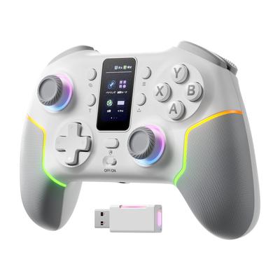 ECHTPower PC Ovladač se sluchátky 1000Hz Polling Hole Stick Turbo Zadní RGB světlo Vibrace 1000mAh Kompatibilní se Switchem a Smartphony