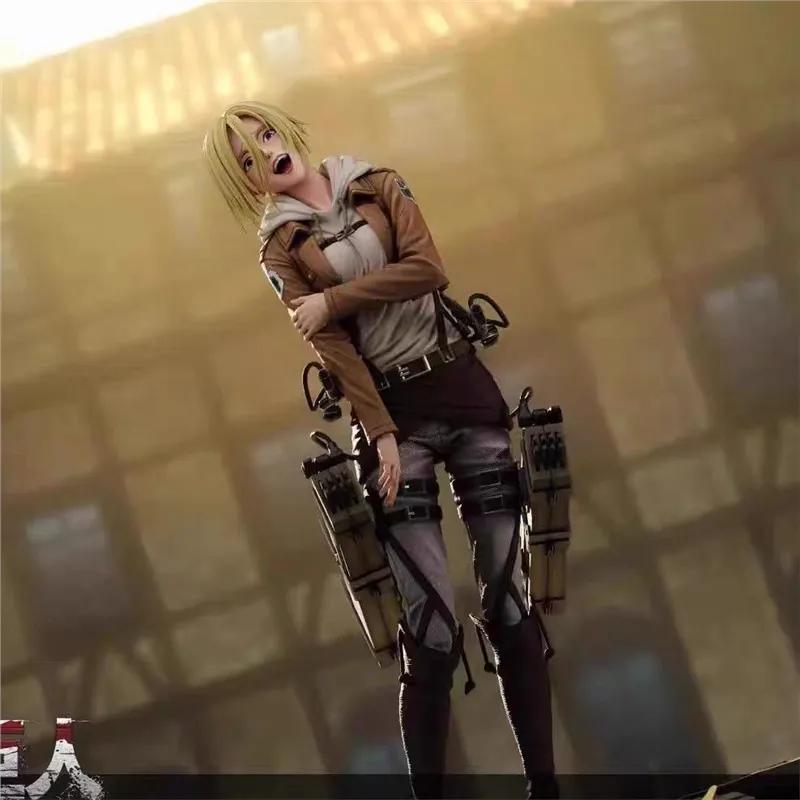 Attack On Titan Annie Leonhart Full Painted Gk Action Figure Anime Collectible Toy Statue Desktop Decor For Manga Collectors