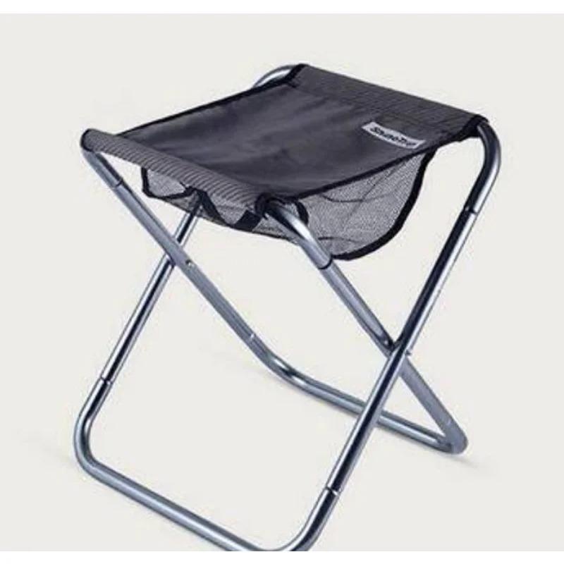 

Folding Fishing Stool Aluminum Alloy Lightweigt Camping Bench Portable Footrest with Carry Bag for Outdoor Beach Hiking BBQ