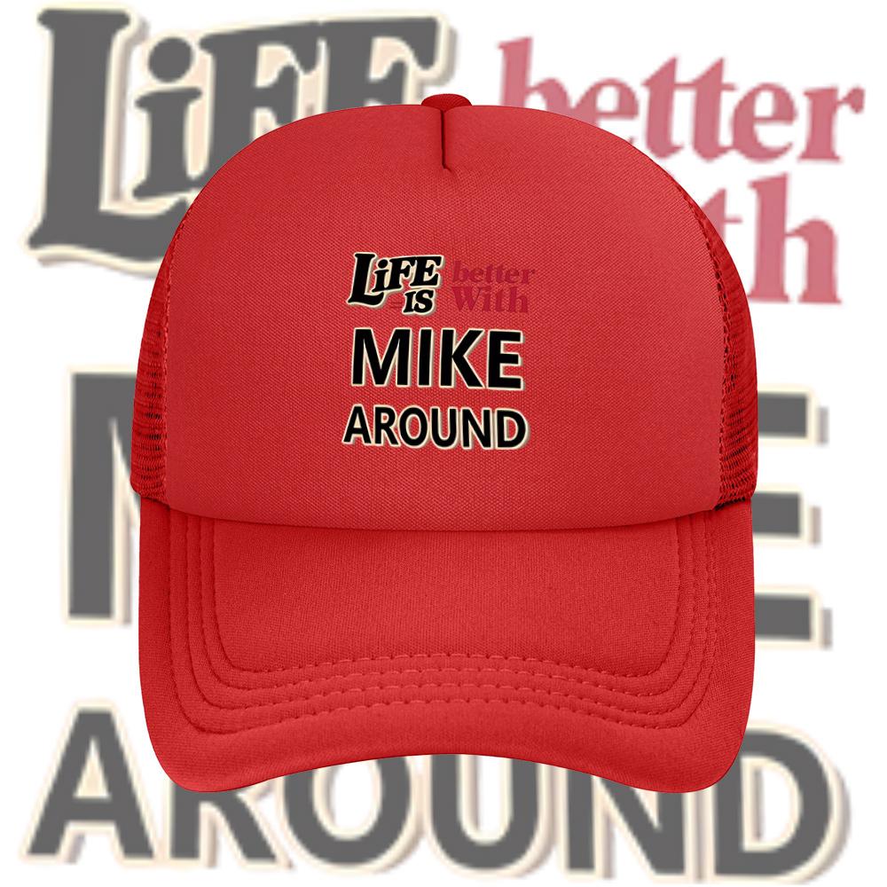 Life Better Mike Around Graphic Design Baseball Cap Anime Graphic Hats Adult Unisex Women Sports Outdoor