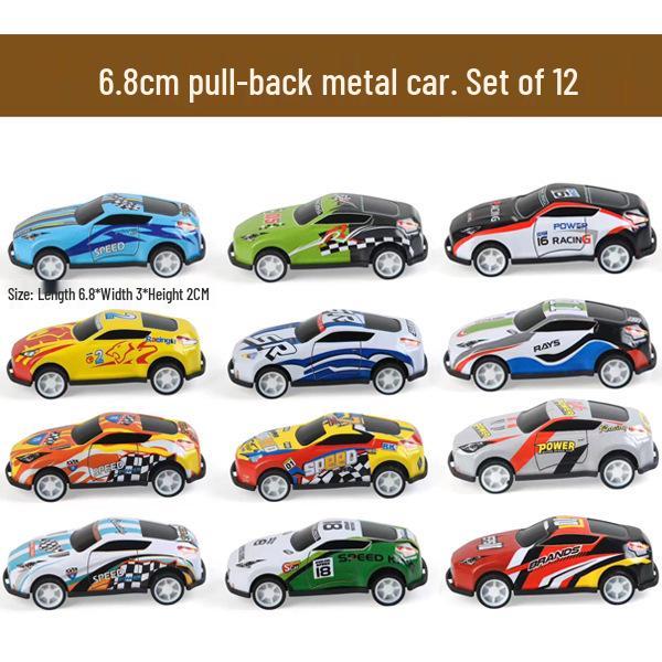 Children's Alloy Pull-Back Tin Car Model Toys