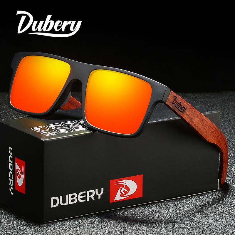 DUBERY New wooden-framed sunglasses, polarized sunglasses for men and women, European and American style D833