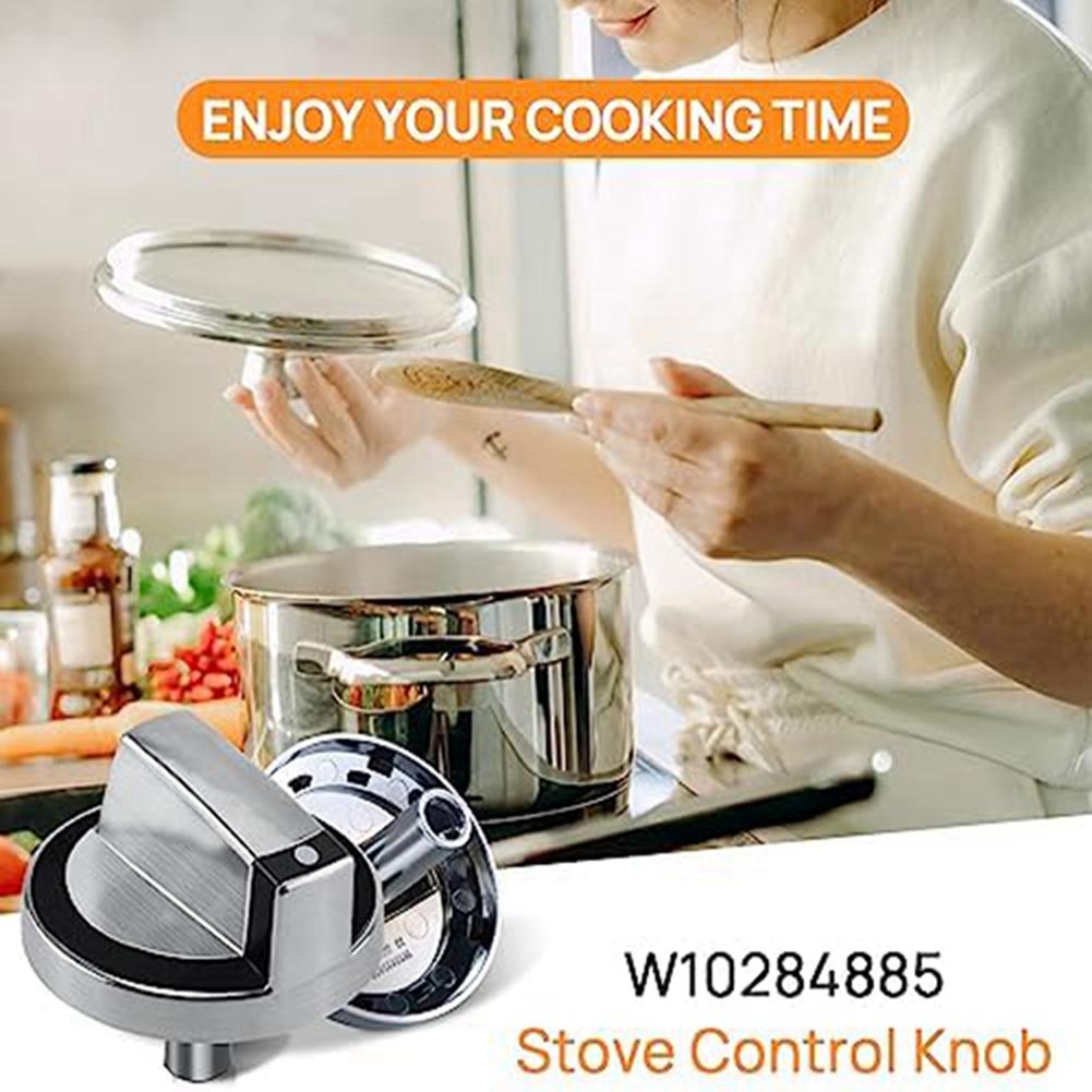 Gas Stove Knob Oven Stove Knob Switch Replacement Parts Gas Stove Oven Control Knob For W10284885 For G7CG3665XS00, G7CG3064XB00