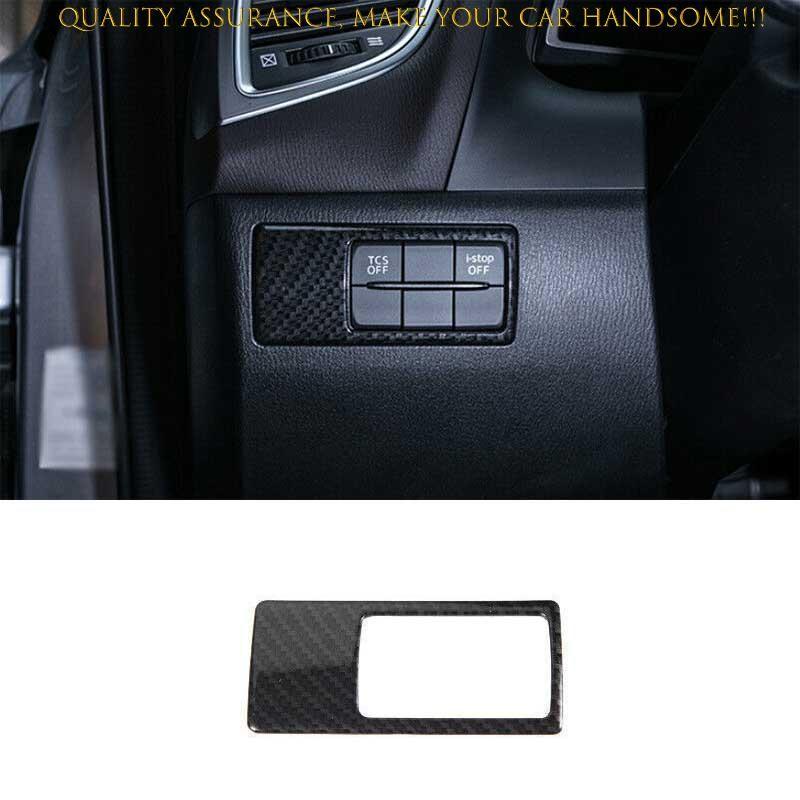 For Mazda 6 Atenza 2018-2021 Carbon Fiber Driver s Side Dash Control Cover Trim