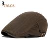 Menn Uformell Klassisk Ensfarge Flat Cabbie sboy Eføy Hat Cotton Sun Beret Cap Unisex hatter