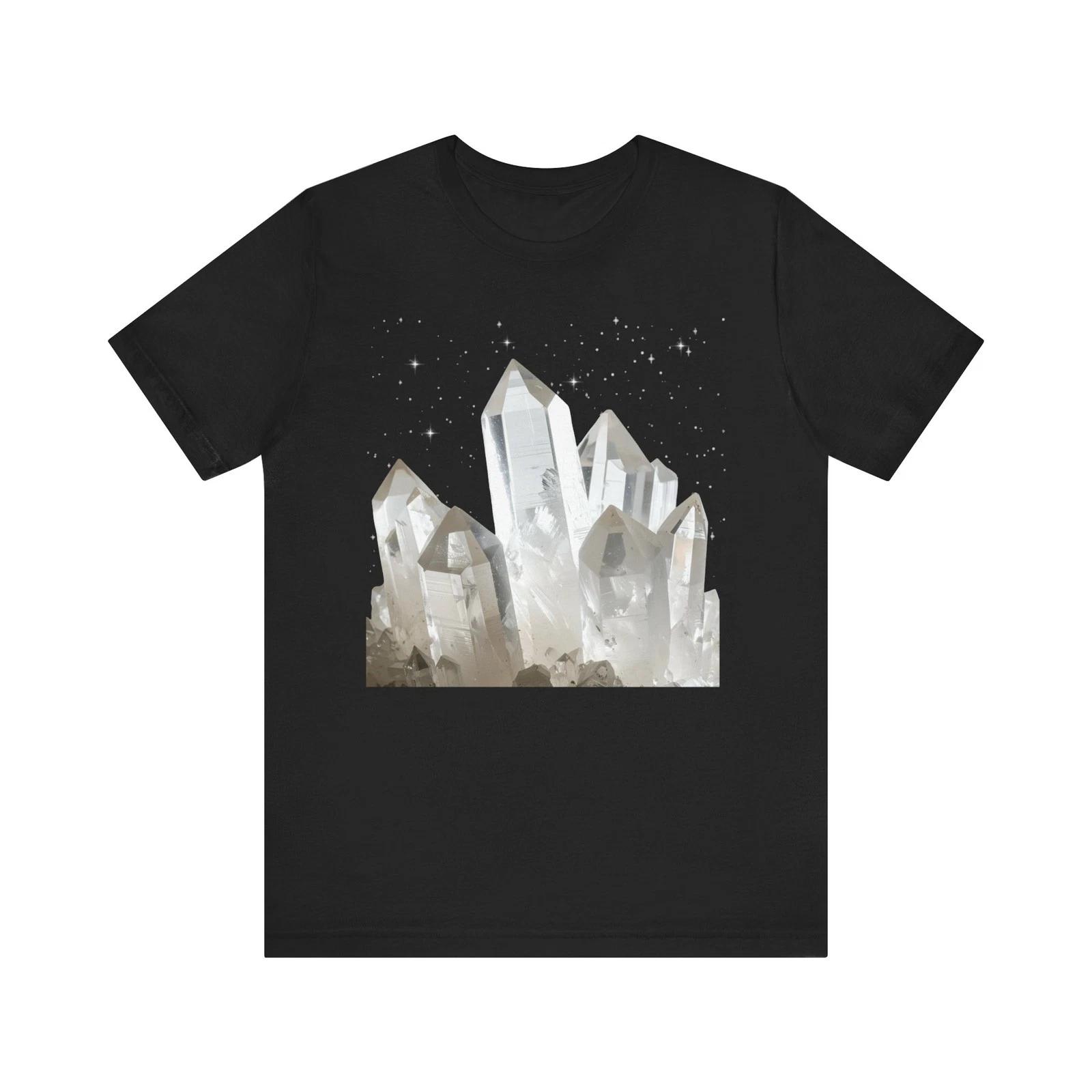 Clear Quartz Crystal Cluster T-Shirt | Crystal Tee 3XL