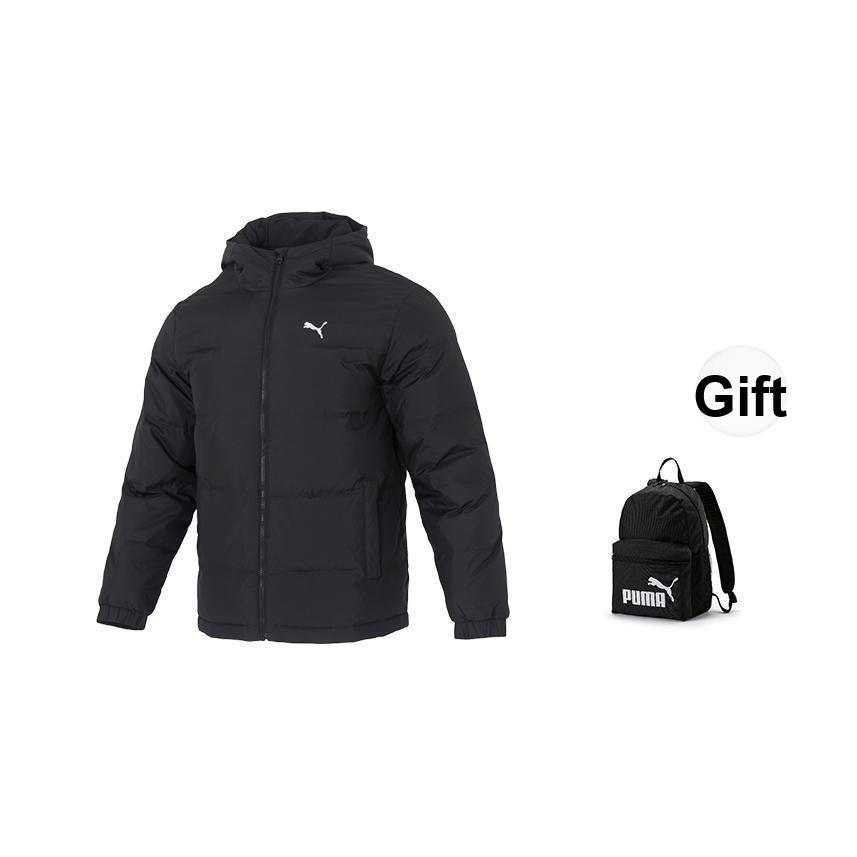 Puma Logo Wiatroodporna Outdoorowa Kurtka Puchowa z Ciepłym Długim Rękawem Unisex odzież wierzchnia 692811-01