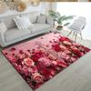 Rose Customize Text Floor Mat Design for Study room Balcony Entryway Hallway Anti-slip Rug Anime Office Decor Perfect Birthday/Christmas Gift Idea