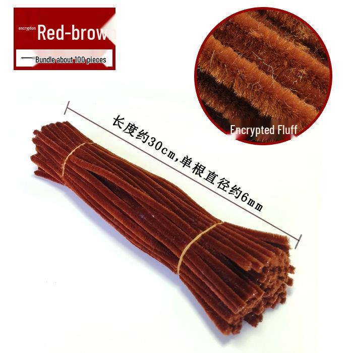 Super Dense Velvet Chenille Stems Sunflower Bouquet DIY Kit with Eco-Friendly Pipe Cleaners