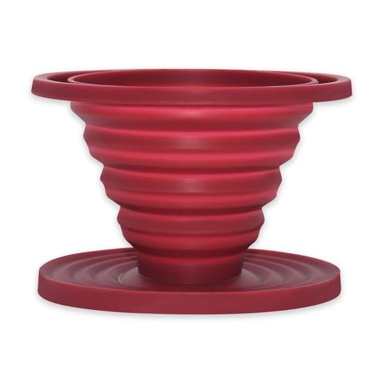 Collapsible Coffee Filter Funnel Heat Resistant Silicone Coffee Funnel Portable Coffee Brewing