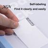 Clear Portfolio Bag 4PCS 11-Hole Expanding File Folders with Labels, Plastic Waterproof Portable Storage Solution Document Bags, Transparent Case for