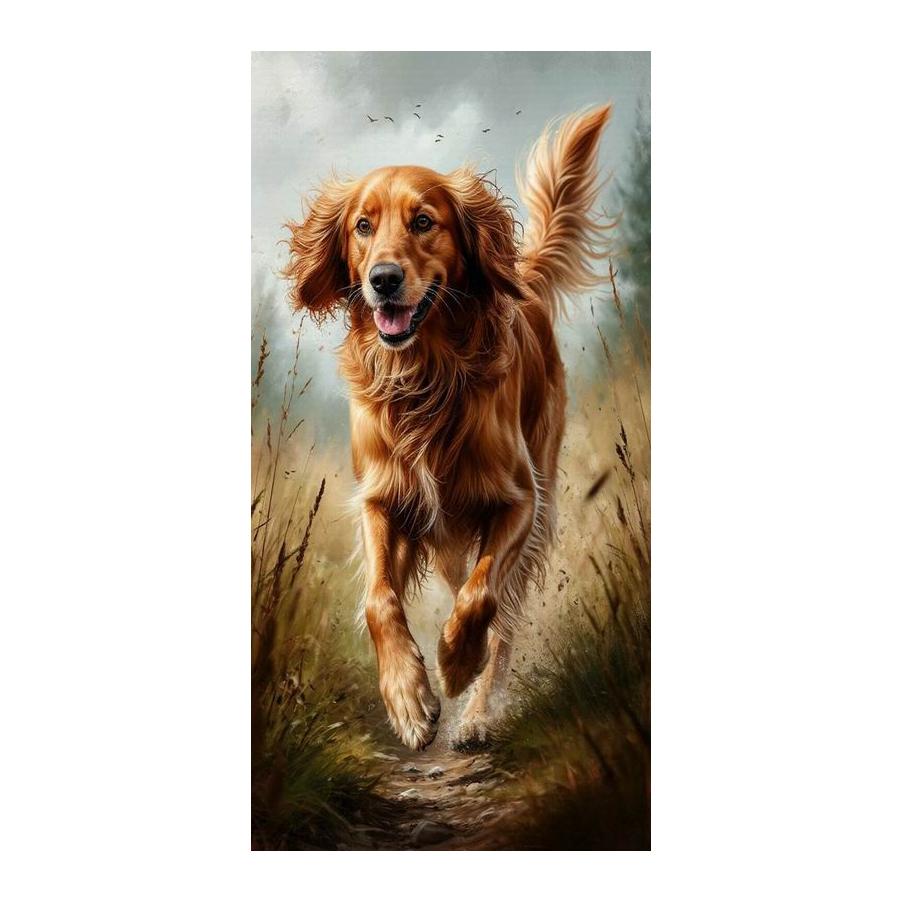 Yellow Dog Large Size Diamond Painting New Collection Animal Diy Full Square Round Drill Rhinestone Embroidery Mosaic Cross Stitch Kits