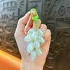 Acrylic Grape Bunch Keychain: Cute Couple Bag Charm & Creative Car Keyring for Women