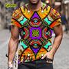Summer 3d Abstract Print Short Sleeve T-shirt Unisex's Casual Creativity T-shirt