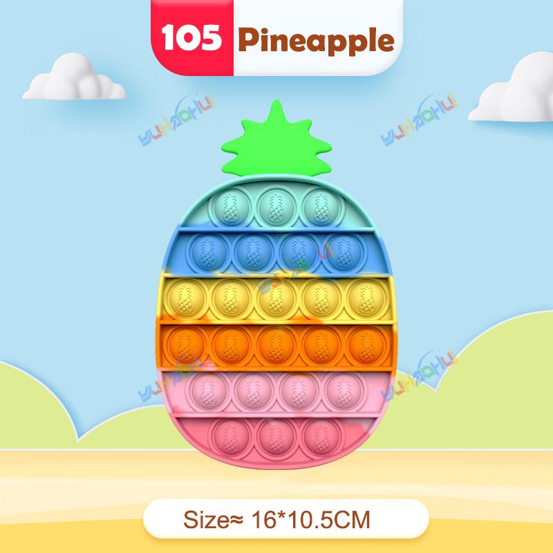 Rainbow Pop Push Bubblle Fidget Anti Stress Relief Toys for Adult Children Special Needs Sensory Toys Interactive Toys for Kids