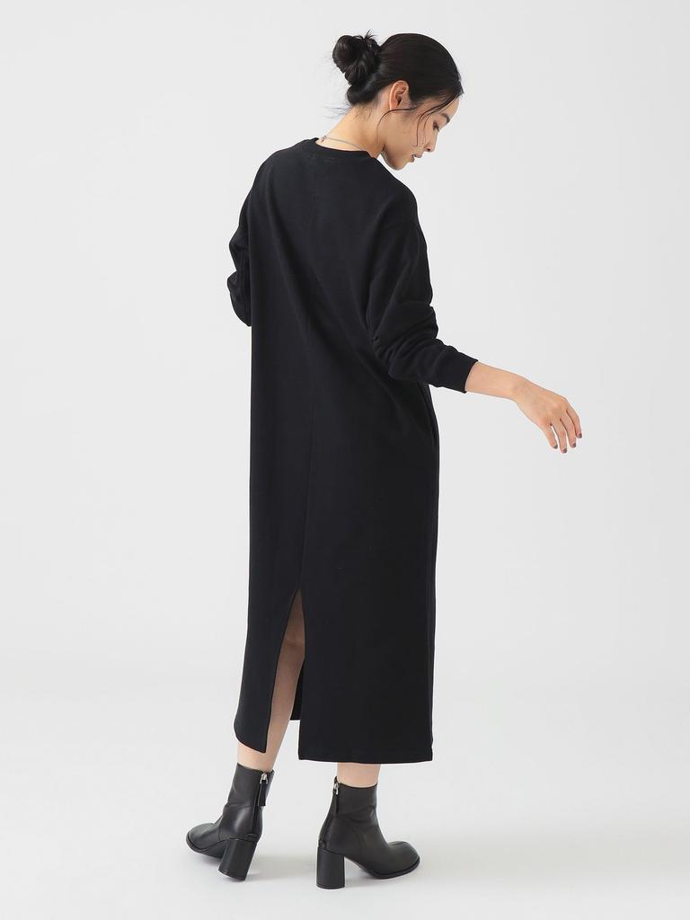 B:MING LIFE STORE by BEAMS Women's Fleece Dress with Sleeve Form (S-M) Black, Size S