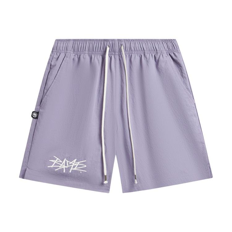 Li Ning Badfive Ice Feeling Printed Letter Casual Shorts Men shorts AKSW109-5 S