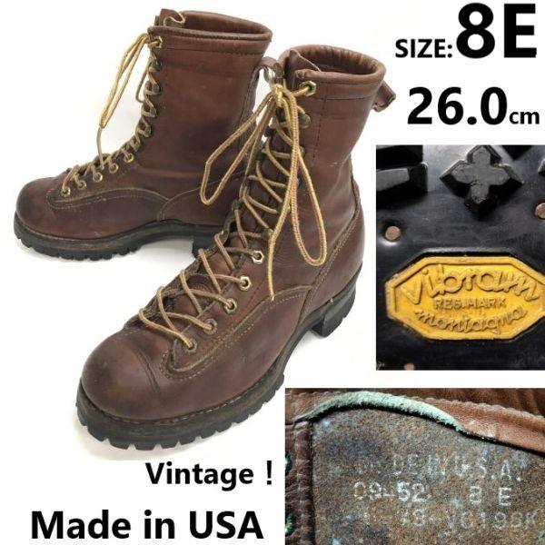 

Vintage logger boots 26 brown USA 70s-80s(USED)