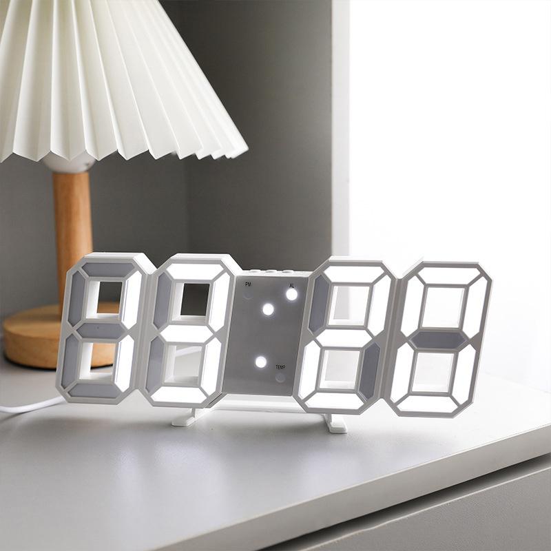 Table 3D Led Alarm Clock Date/Temperature For Home Kitchen Offices Clock Decoration Garden Clocks Wall Clock Times Digital Decor