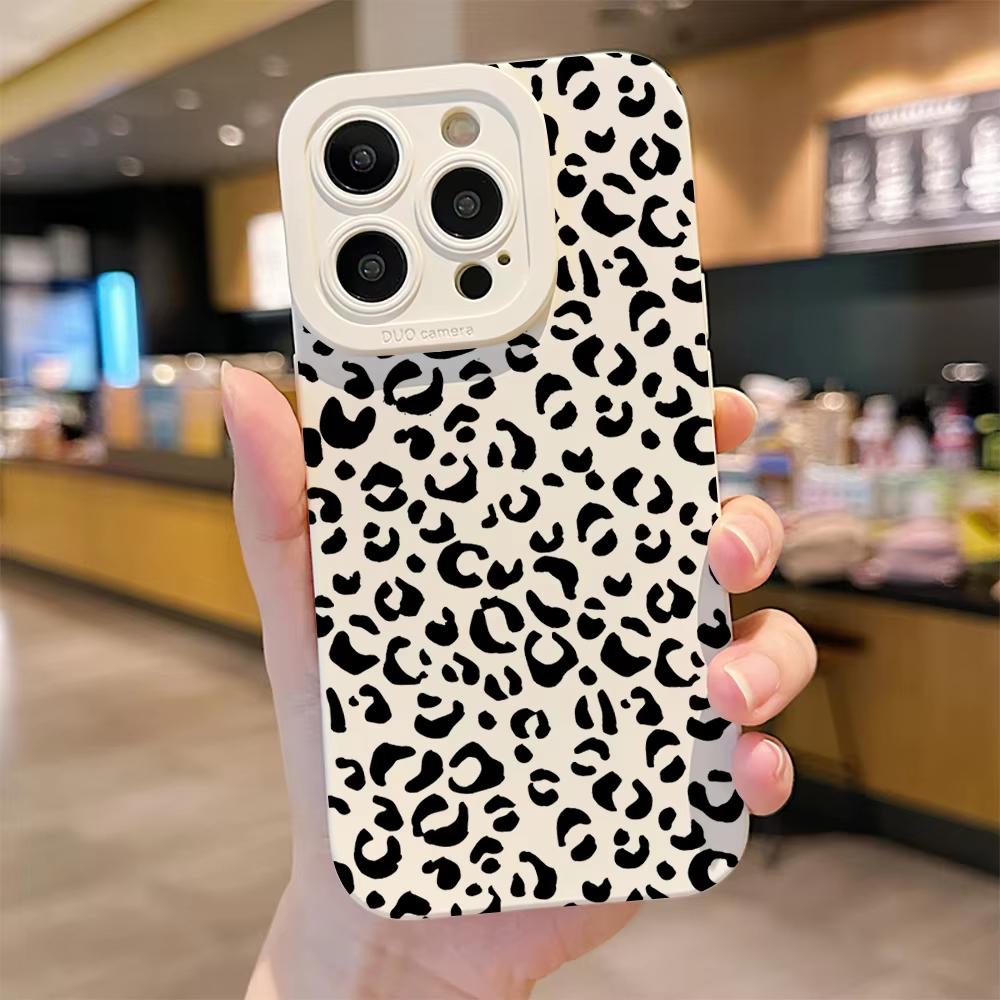 

New Luxury Pink Leopard Print Phone Case For Samsung Galaxy S25 Ultra S26 S24 S23 FE S22 Plus S21 S20 A54 A55 A35 A15 Soft Cover Galaxy A35