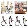 Yoga Girl Statue Creative Simple Collectible Figure Sculpture Modern Statue for Entrance Table Centerpiece Bedroom Office Shelf
