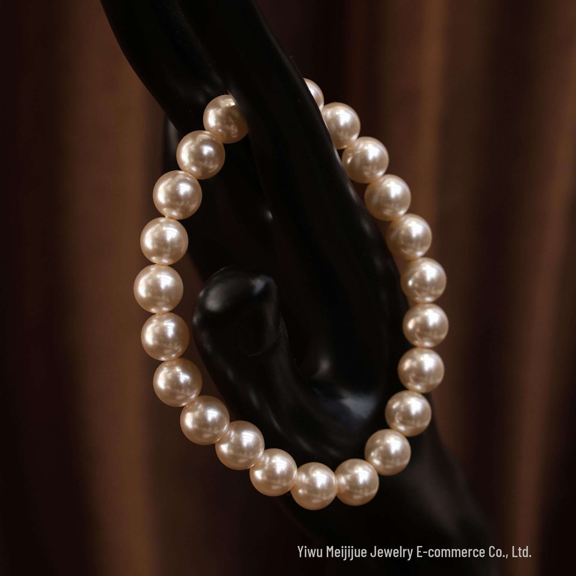 Shi Family Meiji Pearl Bracelet: High-End, Luxurious, Stylish Round Beads Accessory