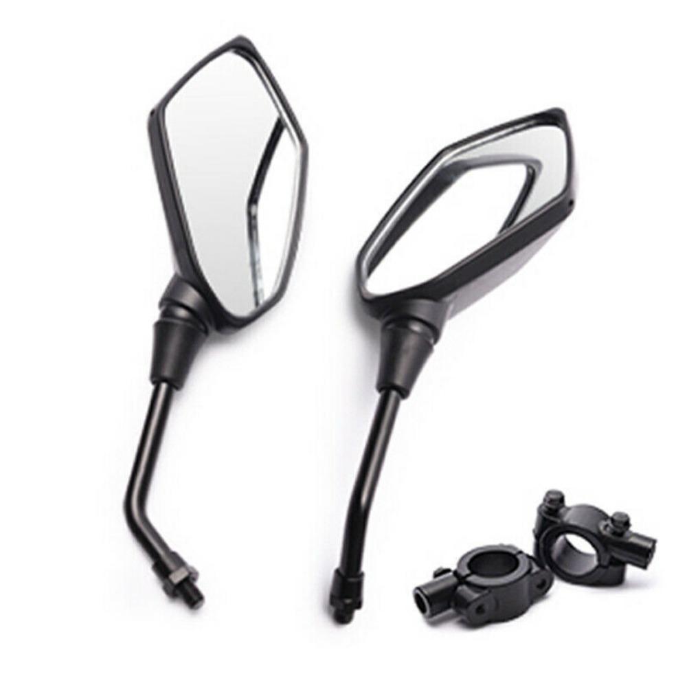 2 stk/par universelle 8mm 10mm motorsykkelspeil scooter elsykkel bakspeil elektromobil bakside konveks speil