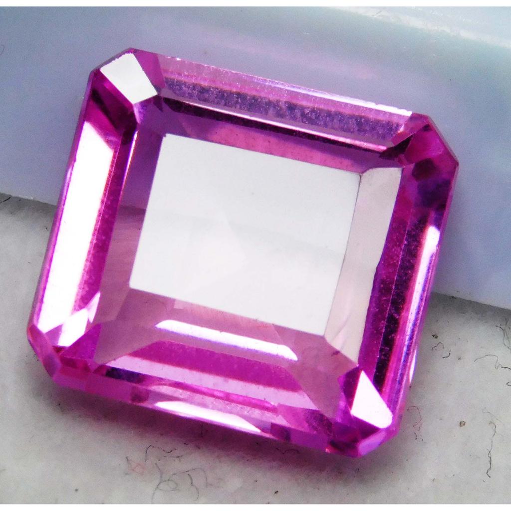 Pink Sapphire Ring Size 9 Carat Natural Loose Gemstone Square Cut
