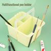 Multi-functional Art Brush Washer: Plastic Water Bucket & Holder for Gouache, Watercolor, Chinese Painting