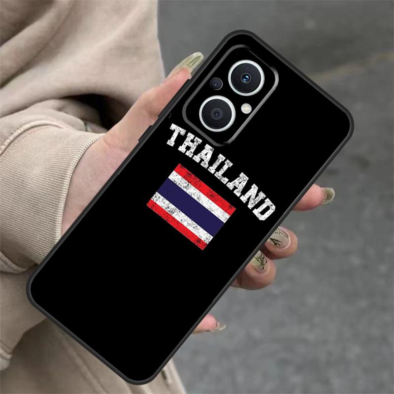 Thailand Flag Map Case For OPPO Reno 14F 13F 12F 11F 10 12 13 14 Pro 7 8 Lite OPPO Find X5 X6 X8 X9 Pro Cover