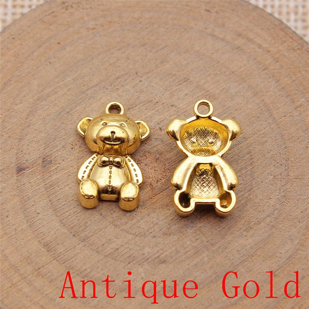 Monkey Bear Shaped Charms Pendant For Bracelet Necklace Jewelry Making Craft Findings