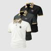 Herren Basic Vielseitiges 3-teiliges Set – Kurzarm-Poloshirt mit kariertem Kragen und zweiknöpfiger Knopfleiste – Leicht, Feuchtigkeitsableitend, Lässige Arbeitskleidung
