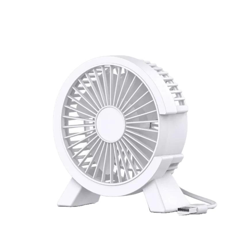 Ultra-Quiet USB Desktop Mini Fan - Portable, Compact for Office or Dormitory Use