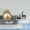 Antique European Photo Frame And Statue Resin Reindeer Figurine Ornate Vintage Picture Display for