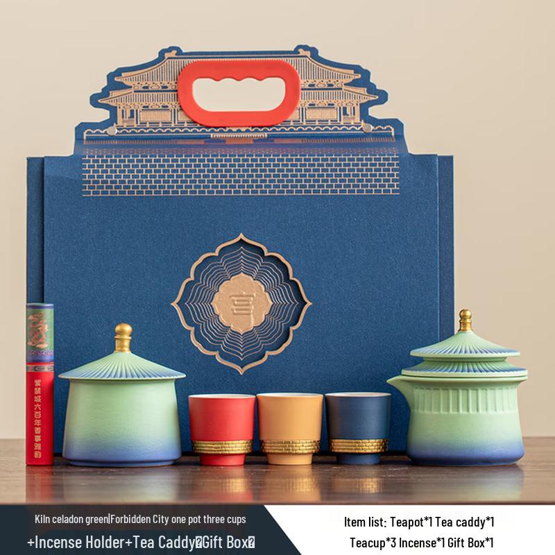Forbidden City Celadon Kung Fu Tea Set