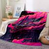 1pc Wolf Flames Blanket, Lightweight Flannel Throw Blanket For Sofa, Bed, Travel, Camping, Living Room, Office, Couch, Chair, And Bed