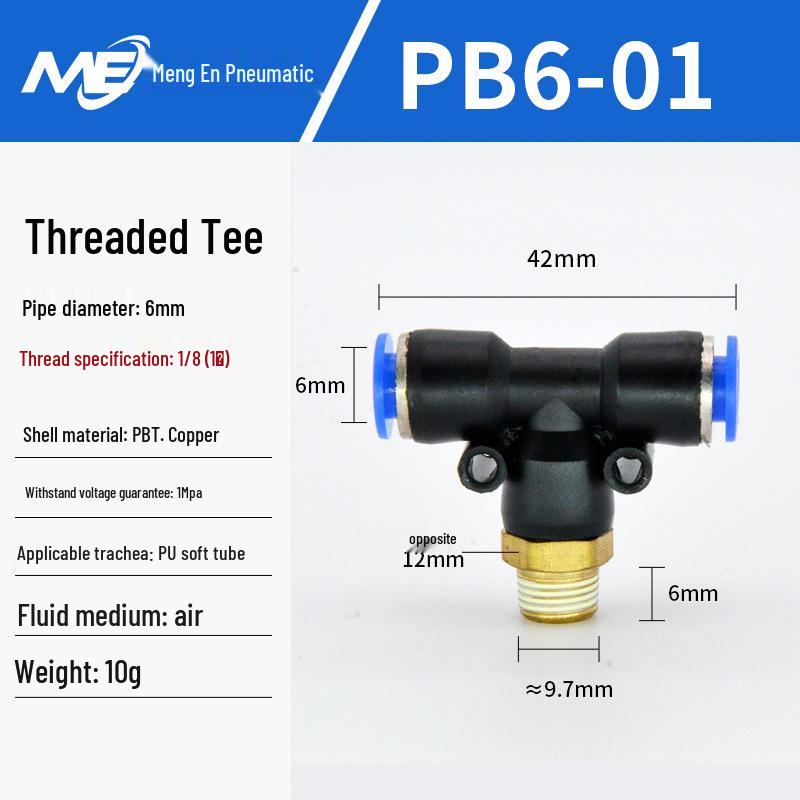 Copper Corrosion-Resistant Pneumatic Quick Connector Fitting for Air Compressors