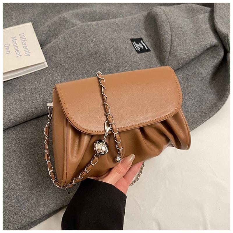 

Премиальная текстура красивая сумка-мессенджер новый дизайн мягкая кожа летняя популярная плиссированная сумка-облако сумка через плечо коричневый