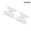 20 Pairs Soft Silicone Anti Slip Nose Pads Glasses Sunglasses Accessories White