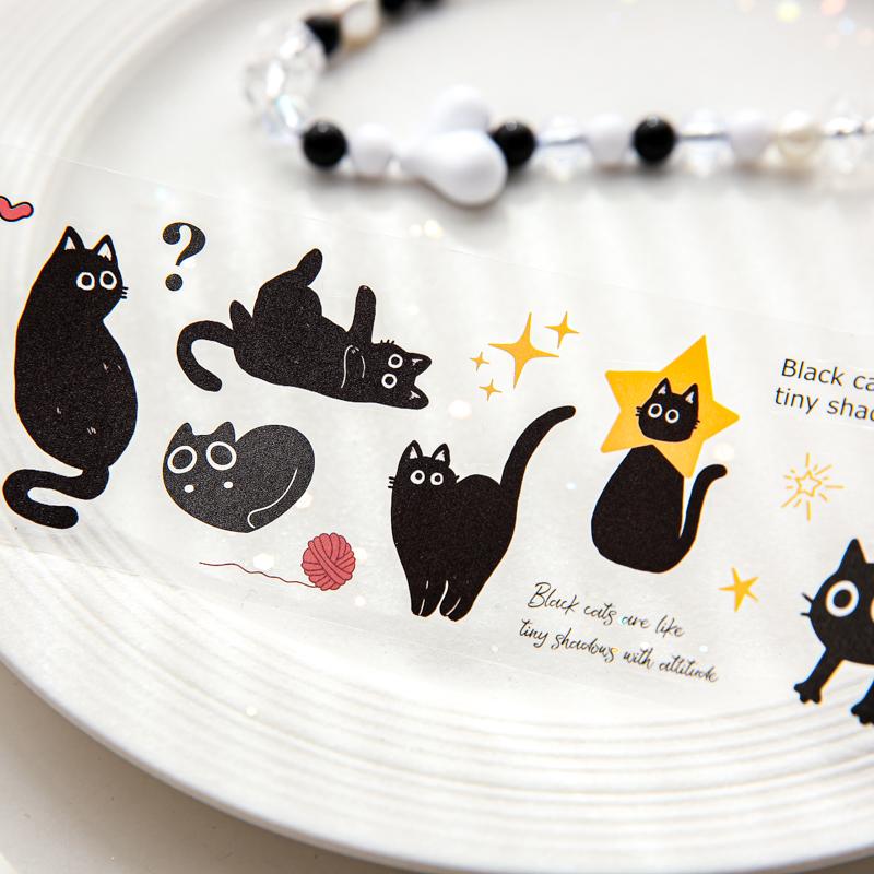 2m/Roll Cute and adorable pets Washi Tape Landscaping PET Masking Tapes Journal Collage Aesthetic DIY Cards Aesthetic Stationery