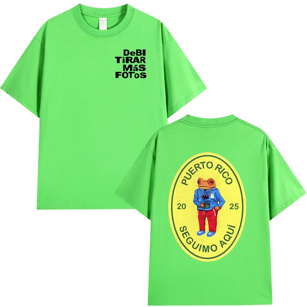 Bad Bunny DTMF Debi Tirar Mas Fotos 2025 New Album T Shirts Men Women Clothing Cotton Oversized T-shirts Hip Hop Fashion T-shirt