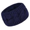 Women's Winter Cable Knit Headband with Velvet, Warm Wide Ear Protection for Sports