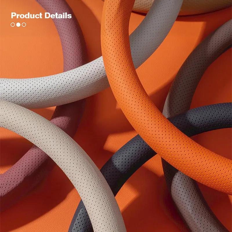 Applicable to Toyota steering wheel covers for Vios, Hilux, Camry, Harrier, Innova, Rush, Yaris, Alphard, Hiace, Corolla Cross