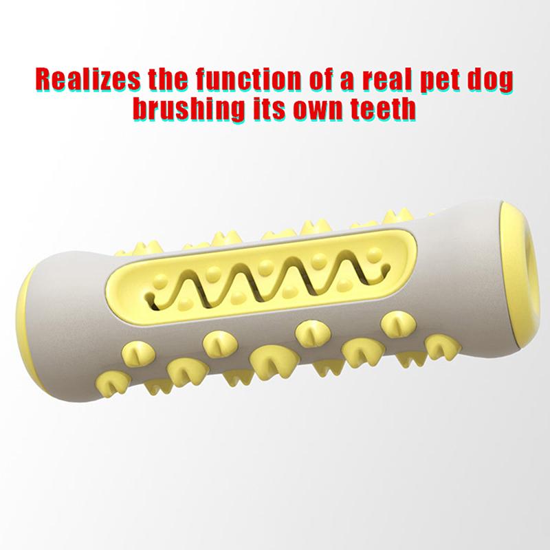 Rubber Dog Molar Toothbrush Toys Chew Cleaning Teeth Safe Puppy Dental Care Soft Pet Cleaning Toy Supplies Pet Accessories 1Pc