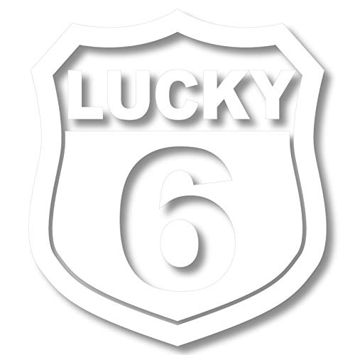 nc-smile Number Sticker Type A White S Size Lucky Number small