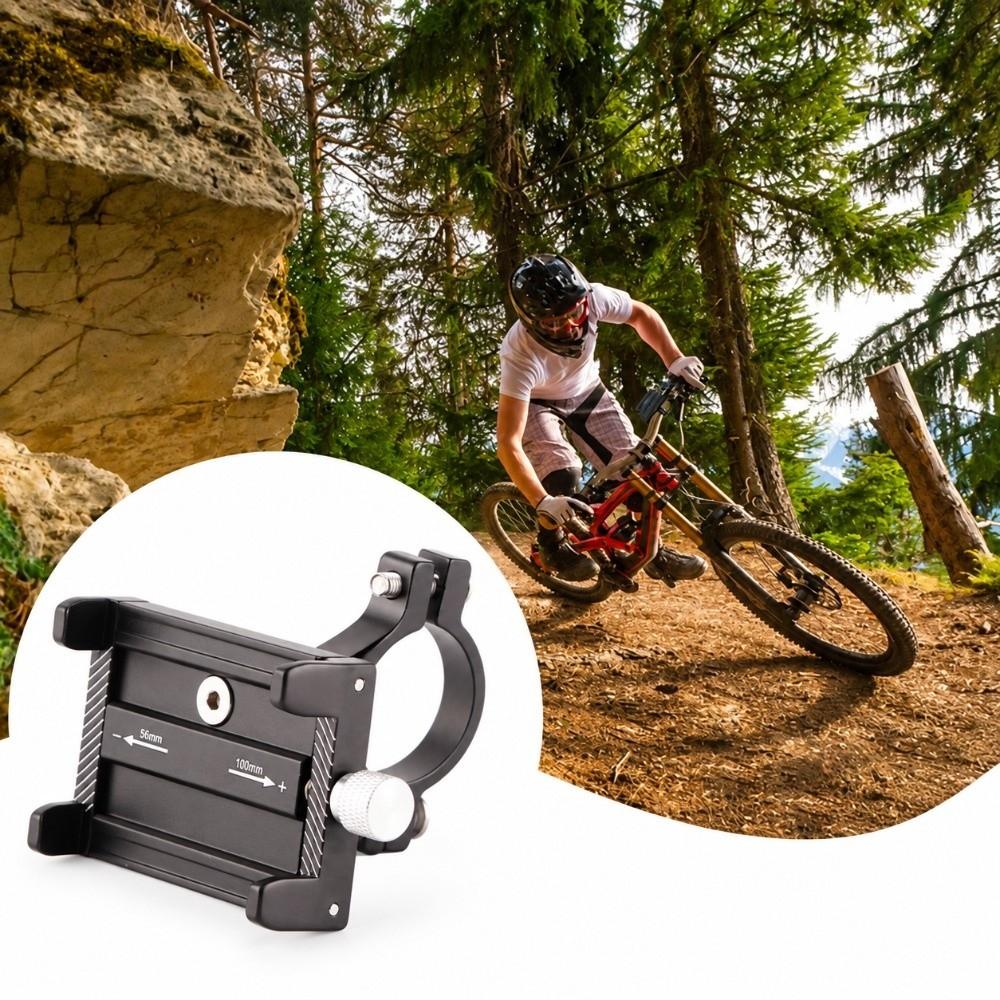 Aluminum Alloy Bicycle Phone Holder Adjustable Bike Phone Bracket  Bicycle Riding