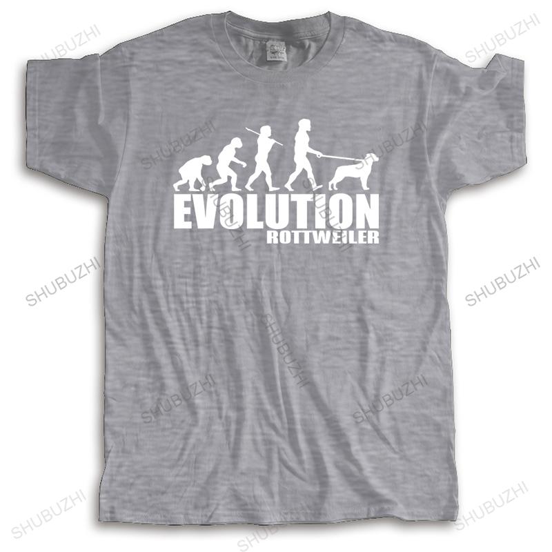 

Men oneck tshirt fashion brand tshirt black new EVOLUTION ROTTWEILERAUQ Unisex Teeshirt Euro Size Summer Male Short Sleeve 4XL