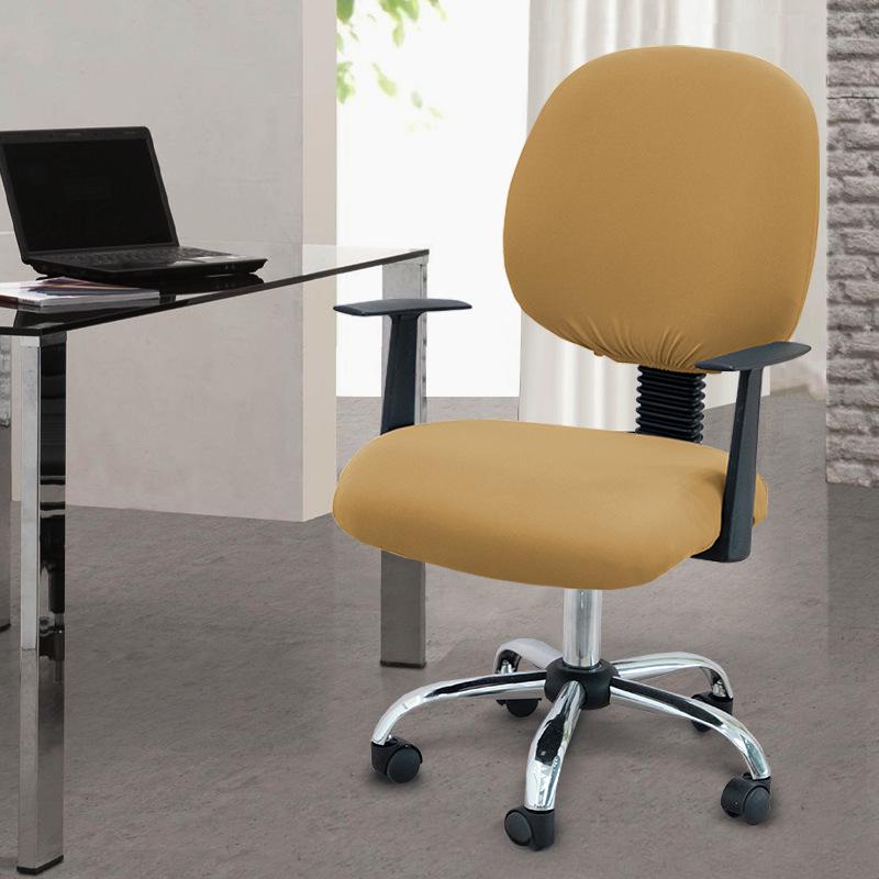 Two-Piece Computer Chair Cover Washable Executive Chair Cover For Computer Stretchable Seat Covers Computers Chairs